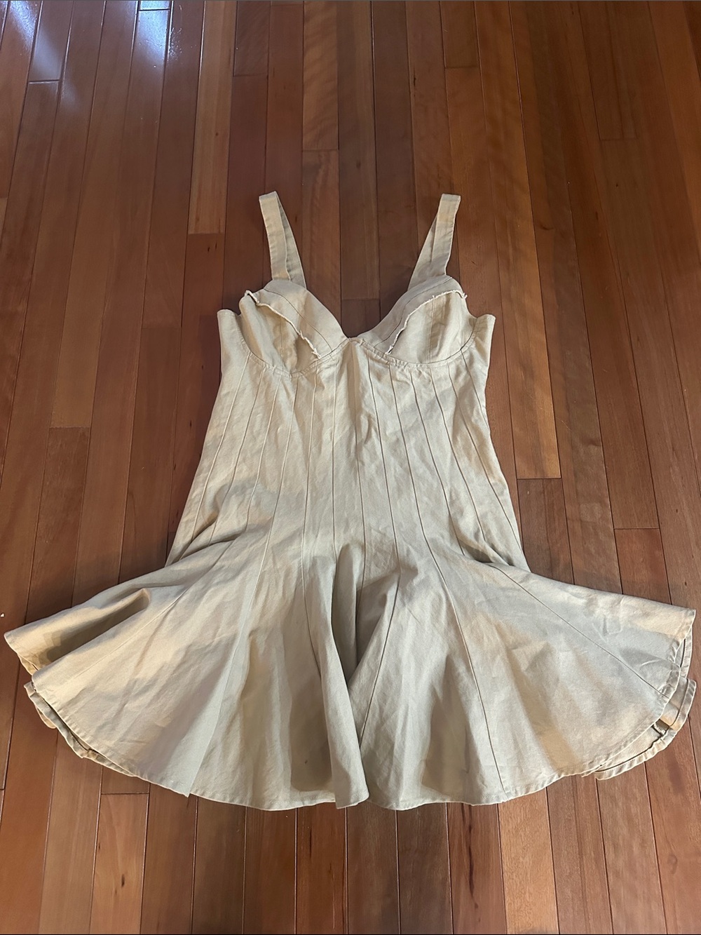 J. Crew Cream Fit-and-Flare Dress